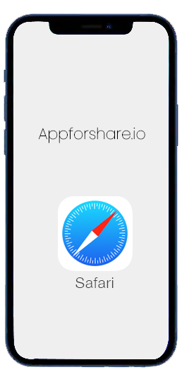 Safari on iPhone or iPad to get appforshare.io