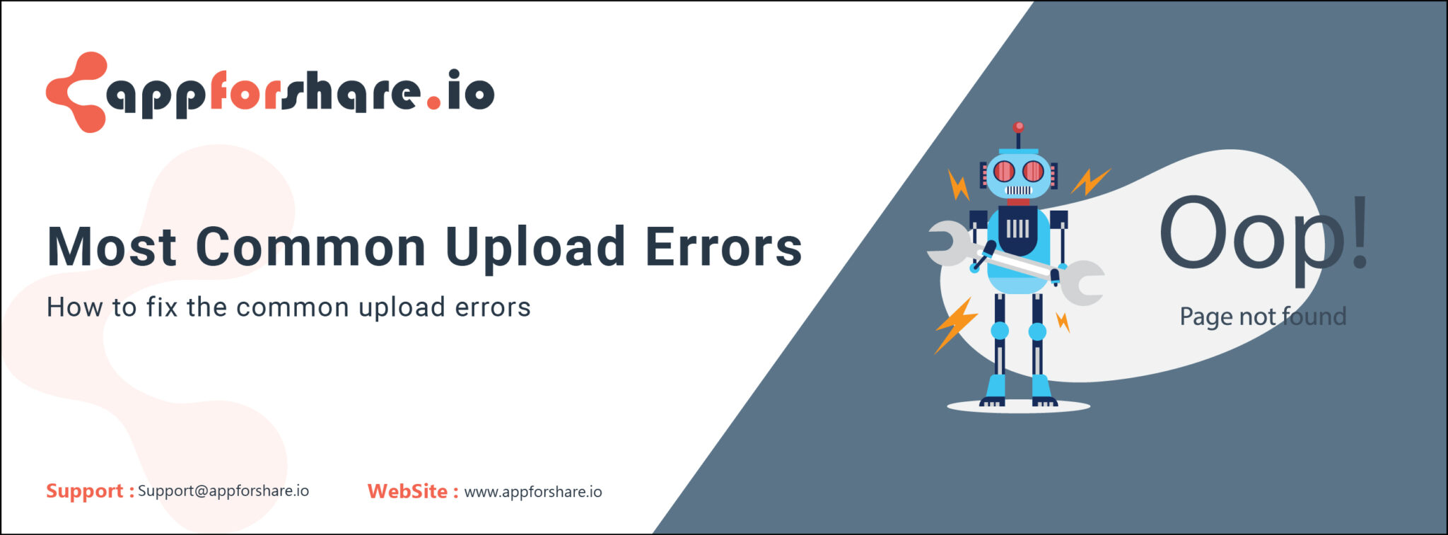 Most Common Upload Errors - Appforshare.io